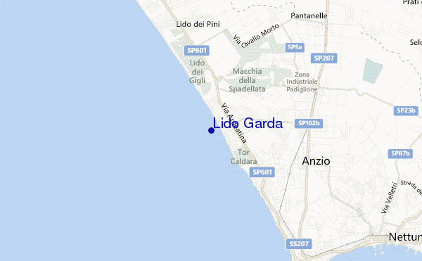 locatiekaart van Lido Garda