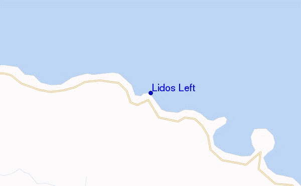 locatiekaart van Lidos Left