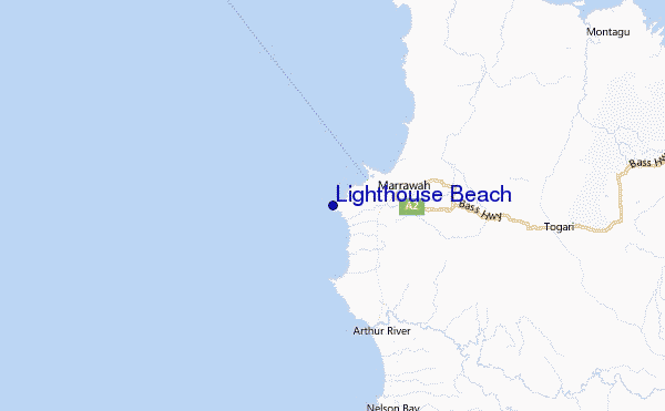 Lighthouse Beach Location Map