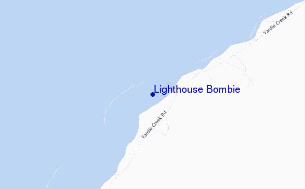 locatiekaart van Lighthouse Bombie