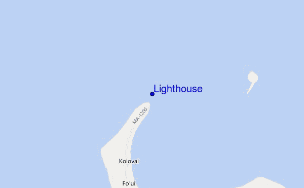 locatiekaart van Lighthouse