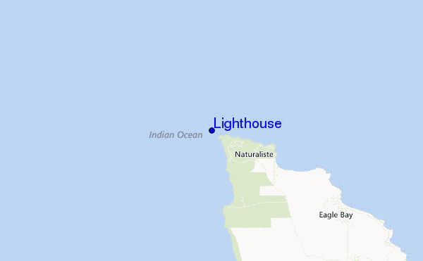 locatiekaart van Lighthouse