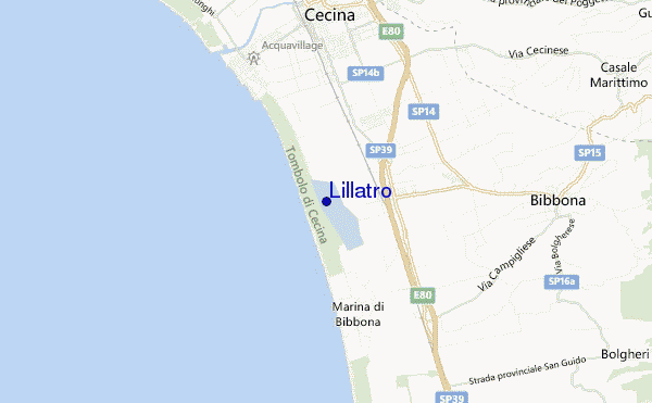 locatiekaart van Lillatro