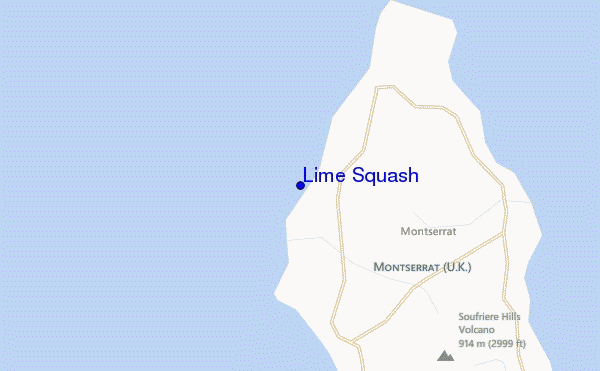 locatiekaart van Lime Squash