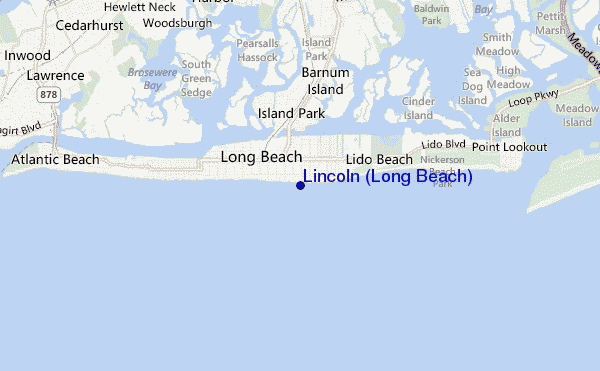 locatiekaart van Lincoln (Long Beach)