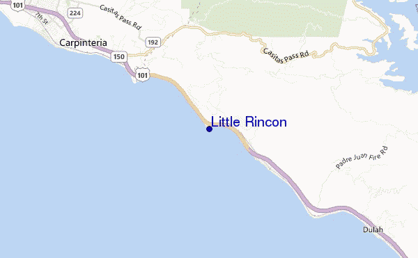 locatiekaart van Little Rincon