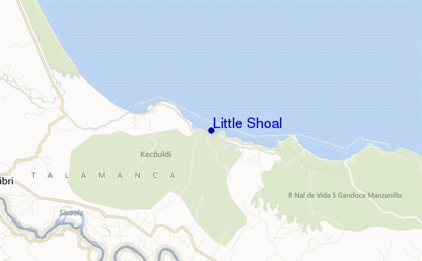 locatiekaart van Little Shoal