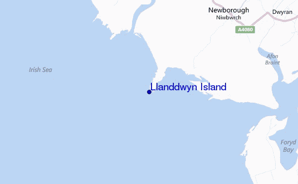 locatiekaart van Llanddwyn Island