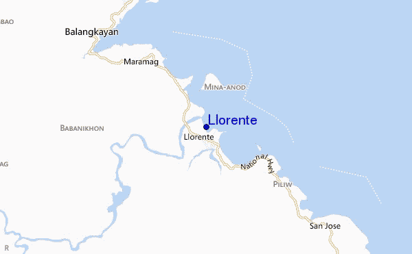 locatiekaart van Llorente