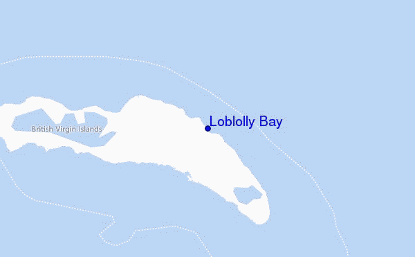 locatiekaart van Loblolly Bay
