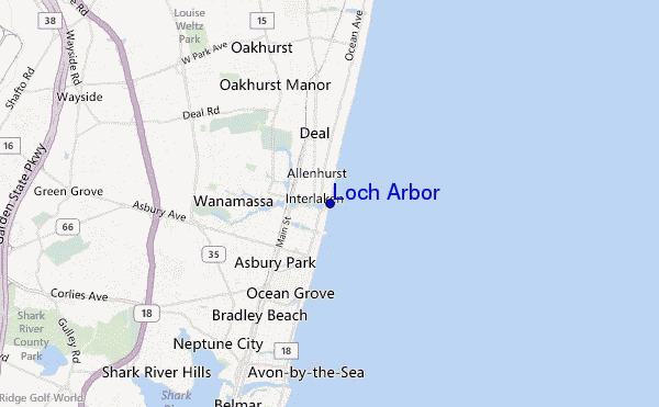locatiekaart van Loch Arbor