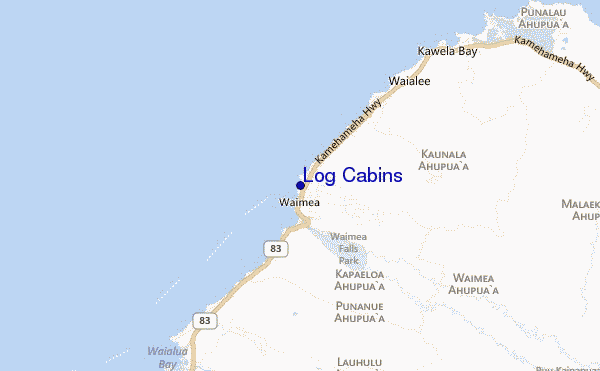 locatiekaart van Log Cabins