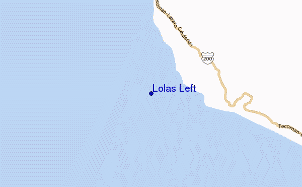 locatiekaart van Lolas Left