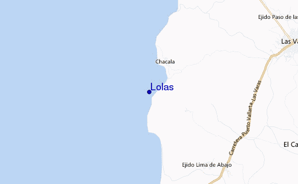locatiekaart van Lolas