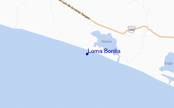 locatiekaart van Loma Bonita