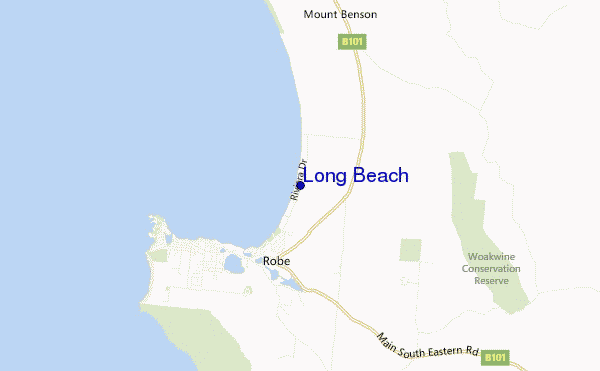 locatiekaart van Long Beach