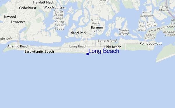 locatiekaart van Long Beach