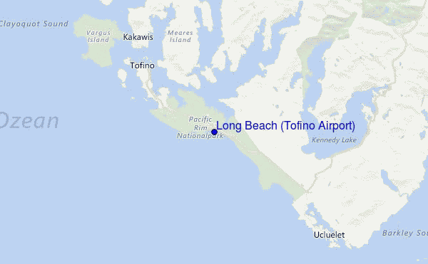 Long Beach (Tofino Airport) Location Map