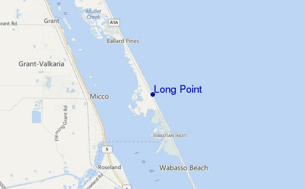locatiekaart van Long Point
