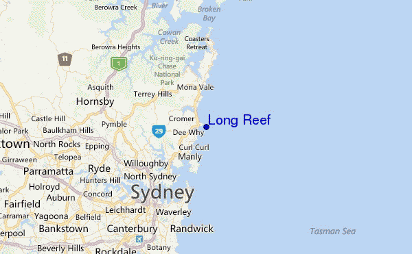 Long Reef Location Map