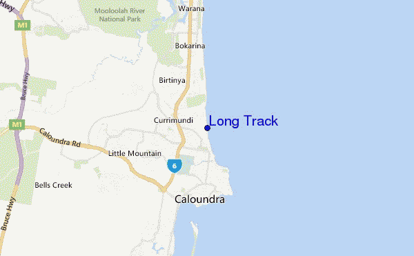 locatiekaart van Long Track