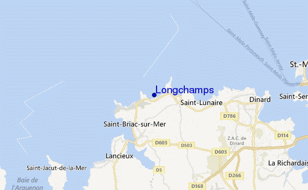 locatiekaart van Longchamps