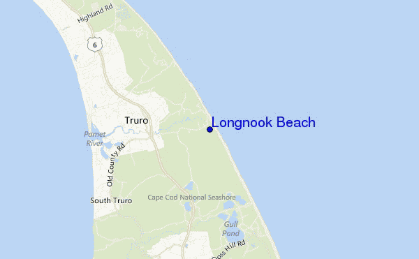 locatiekaart van Longnook Beach