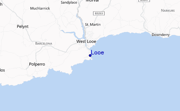 locatiekaart van Looe