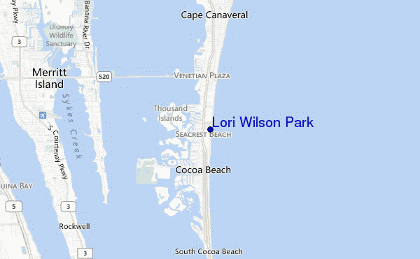 locatiekaart van Lori Wilson Park