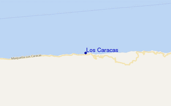 locatiekaart van Los Caracas