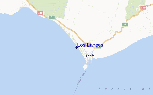 locatiekaart van Los Lances