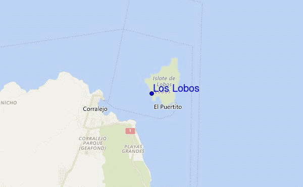 locatiekaart van Los Lobos