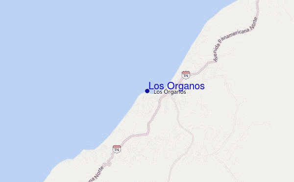 locatiekaart van Los Organos