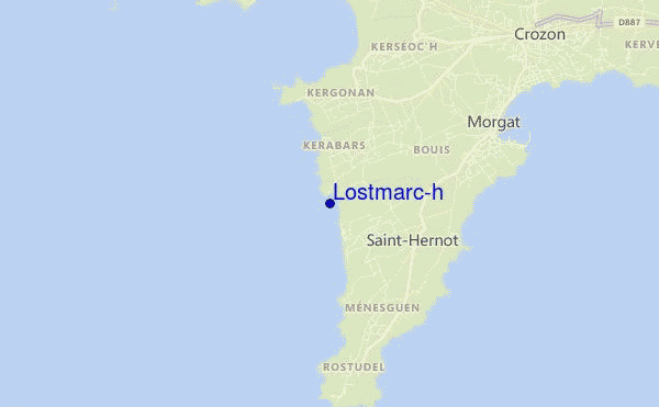 locatiekaart van Lostmarc'h