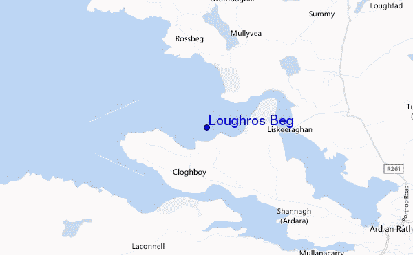 locatiekaart van Loughros Beg