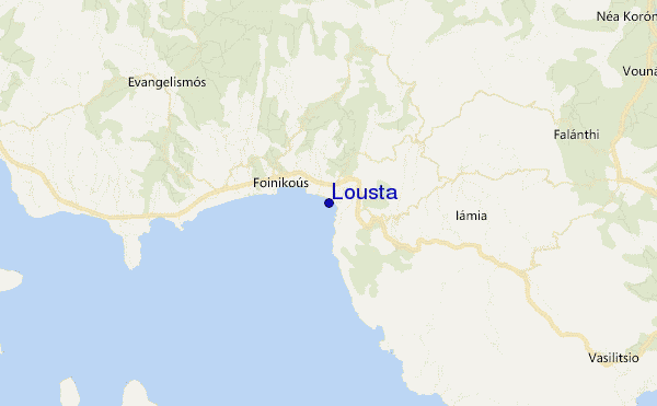 locatiekaart van Lousta
