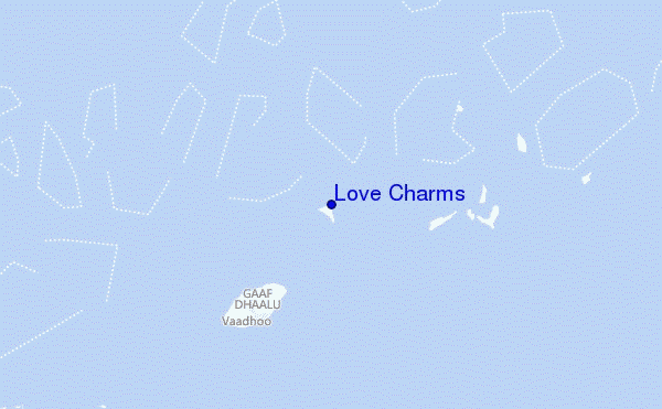 locatiekaart van Love Charms