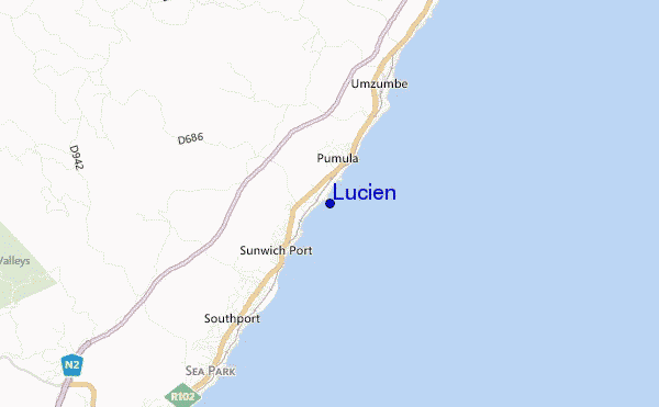 locatiekaart van Lucien