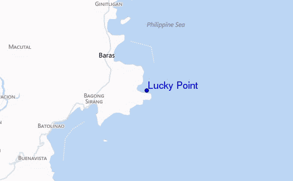 locatiekaart van Lucky Point