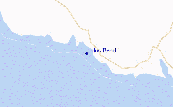 locatiekaart van Lulus Bend