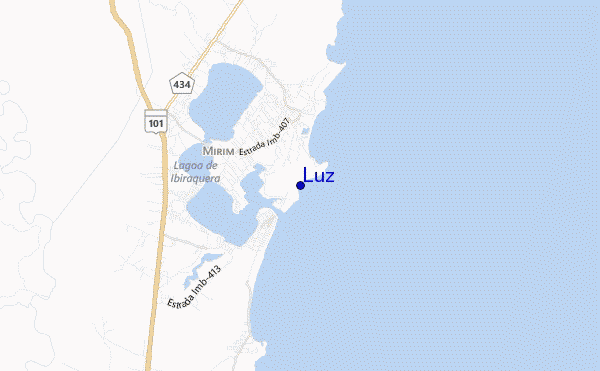 locatiekaart van Luz