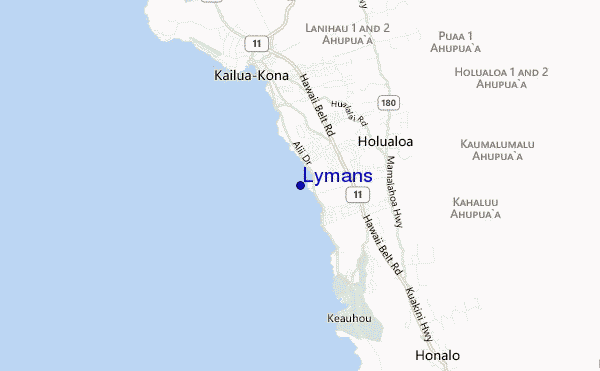 locatiekaart van Lymans