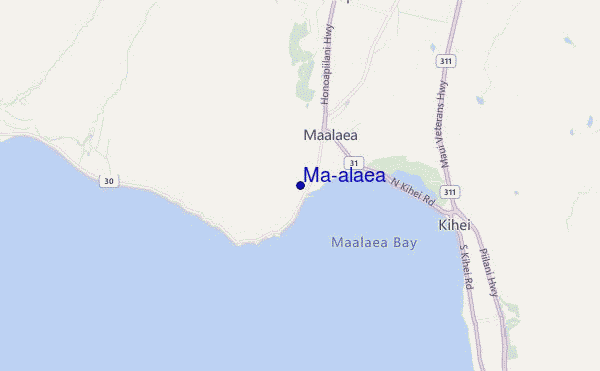 locatiekaart van Ma'alaea