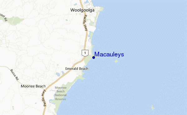 locatiekaart van Macauleys