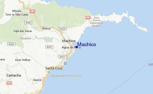 locatiekaart van Machico