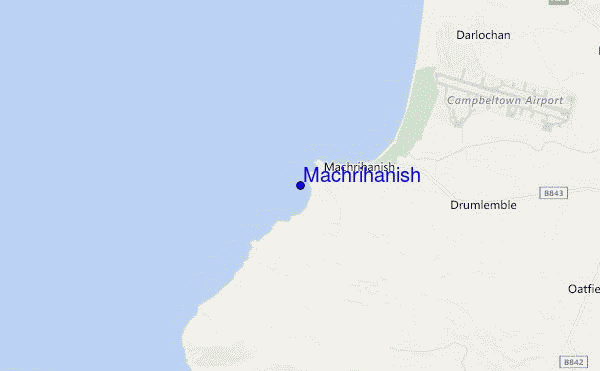 locatiekaart van Machrihanish