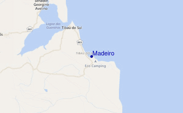 locatiekaart van Madeiro
