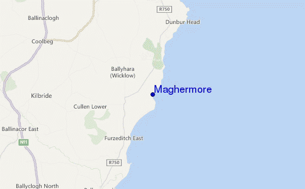locatiekaart van Maghermore