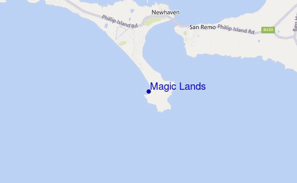 locatiekaart van Magic Lands
