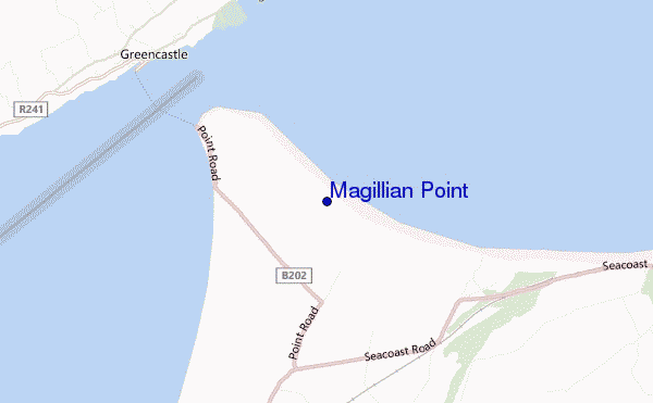 locatiekaart van Magillian Point